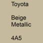 Preview: Toyota, Beige Metallic, 4A5.